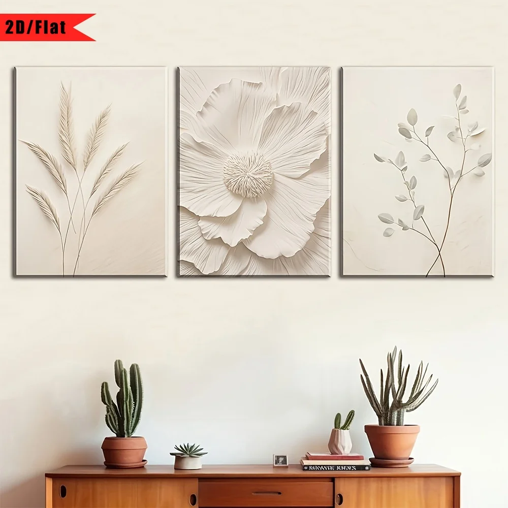 Canvas Wrap Ready - 2D Flat, 3pcs, wrapped canvas, 2D/FLAT,