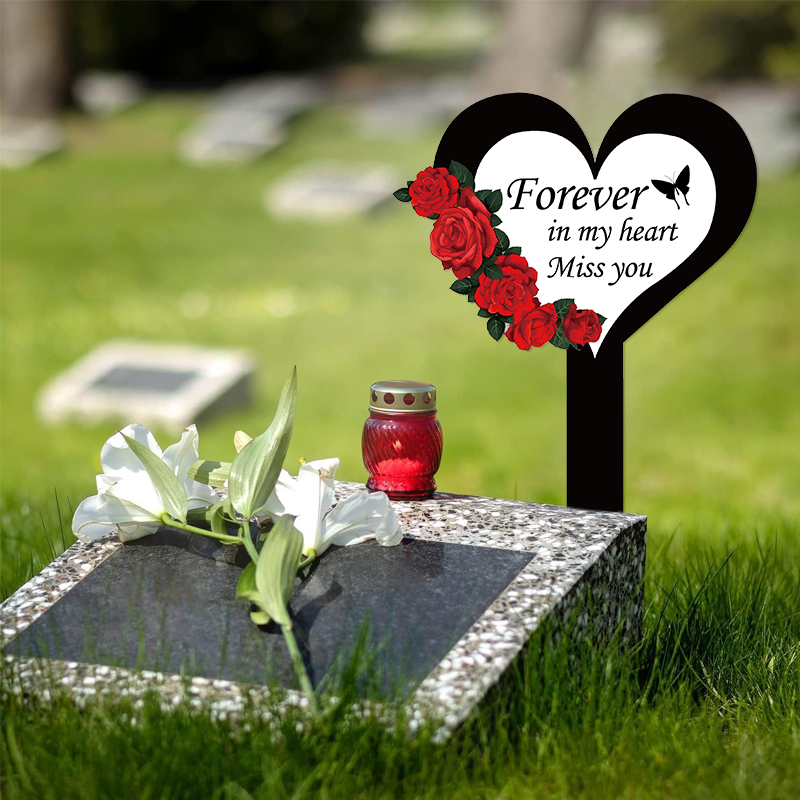 2024 Cemetery Memorial Heart S - Yard Sign Blank review and price