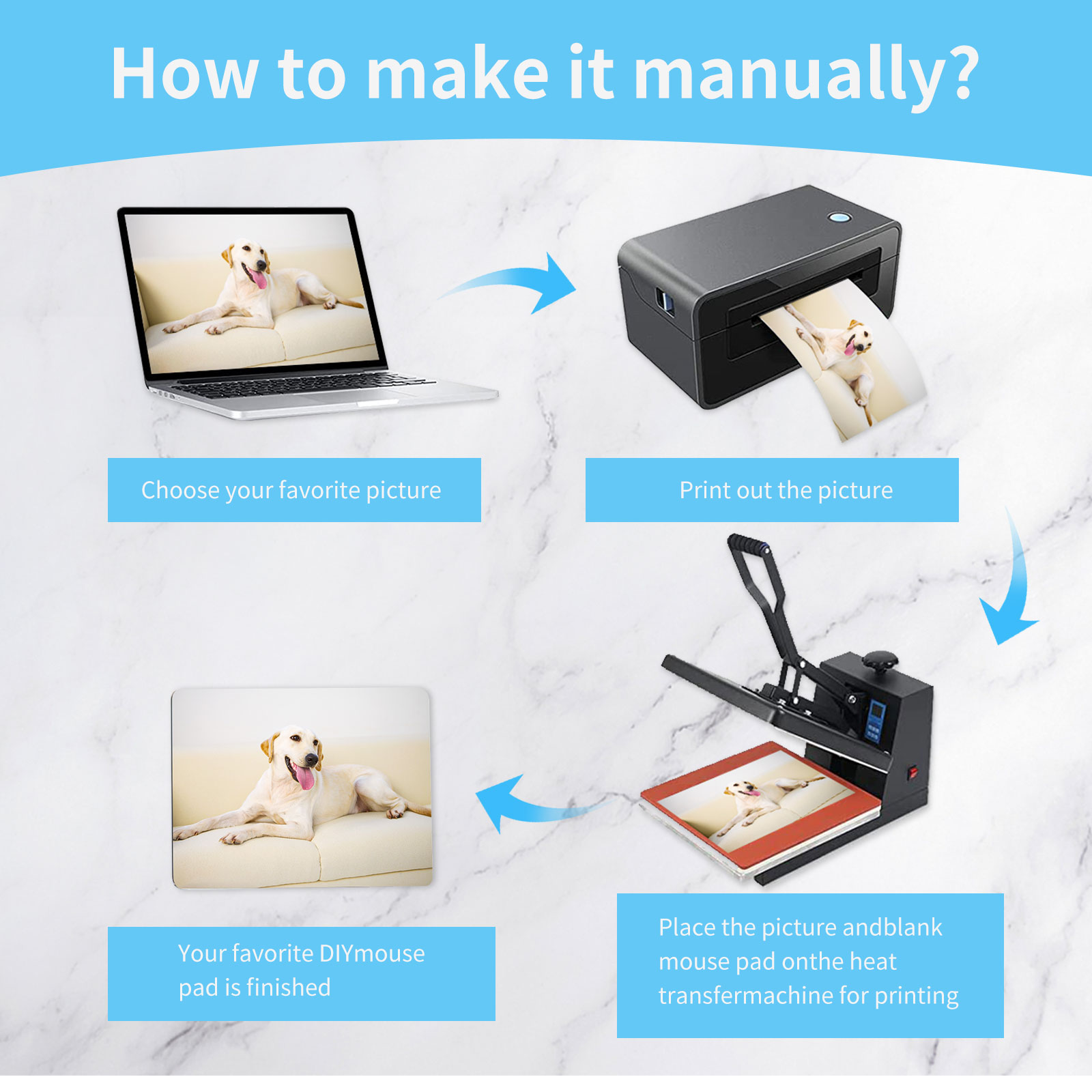 8pcs Sublimation Mouse Pad Bla - Mouse Pad Blank Sublimation review and price