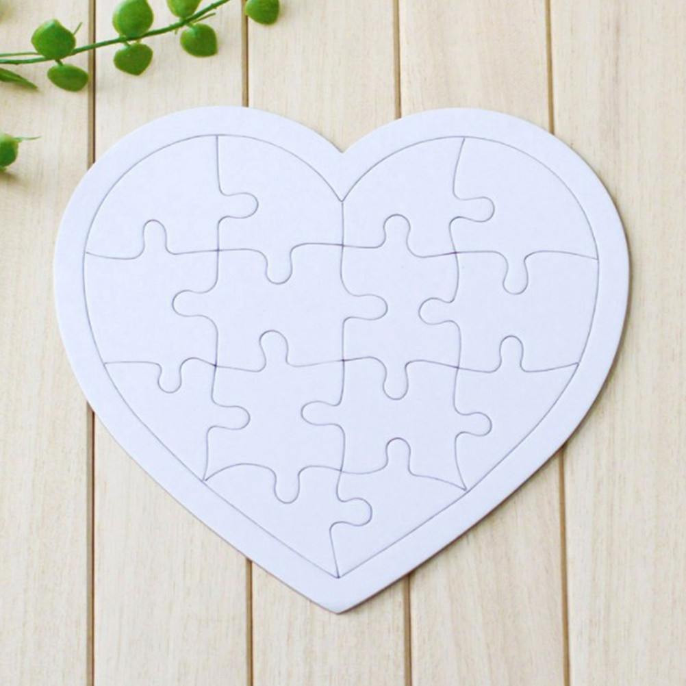 4Pcs Blank Jigsaw Puzzles Kids - Puzzle Blank White review and price