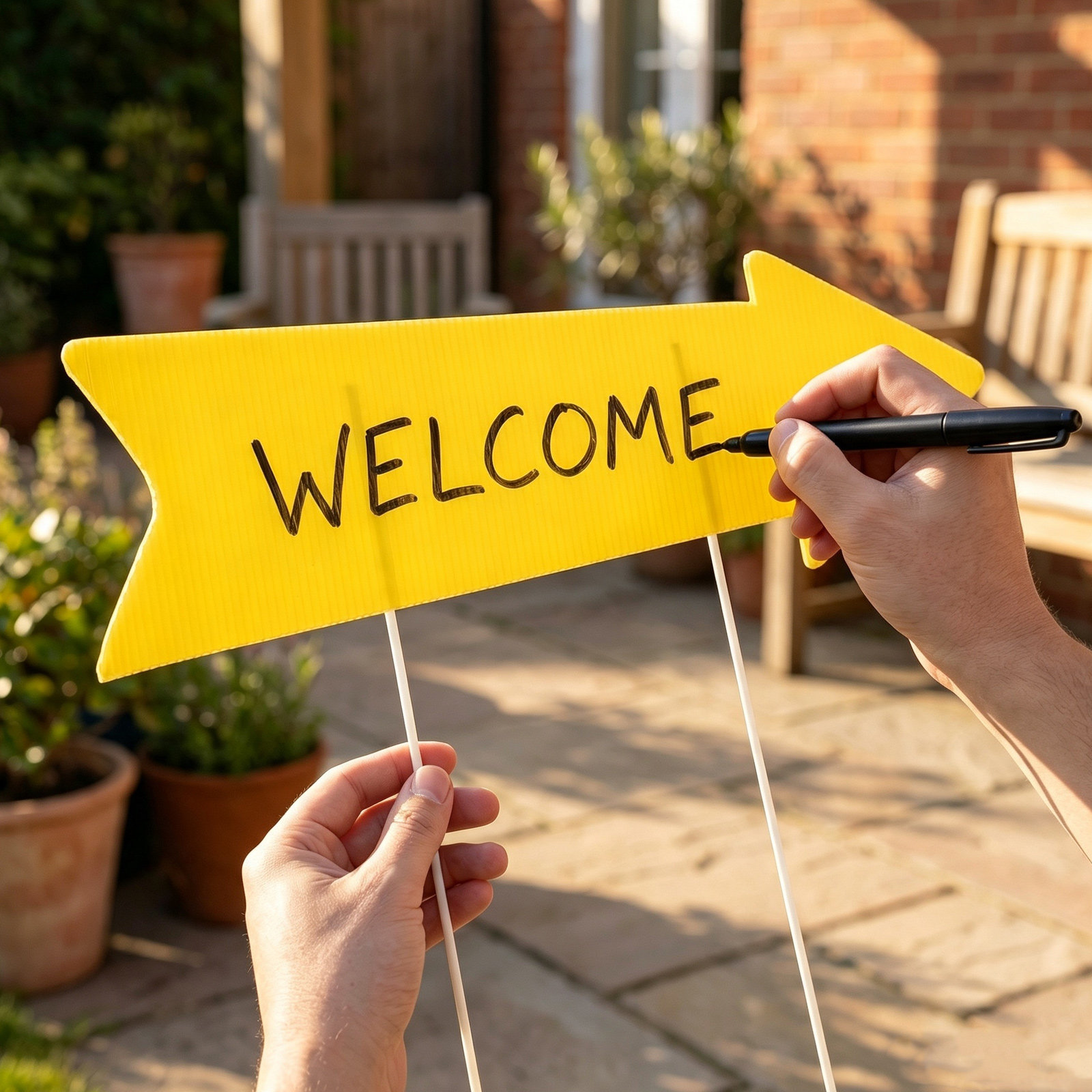 10Pcs Waterproof Arrow Yard Si - Yard Sign Blank review and price
