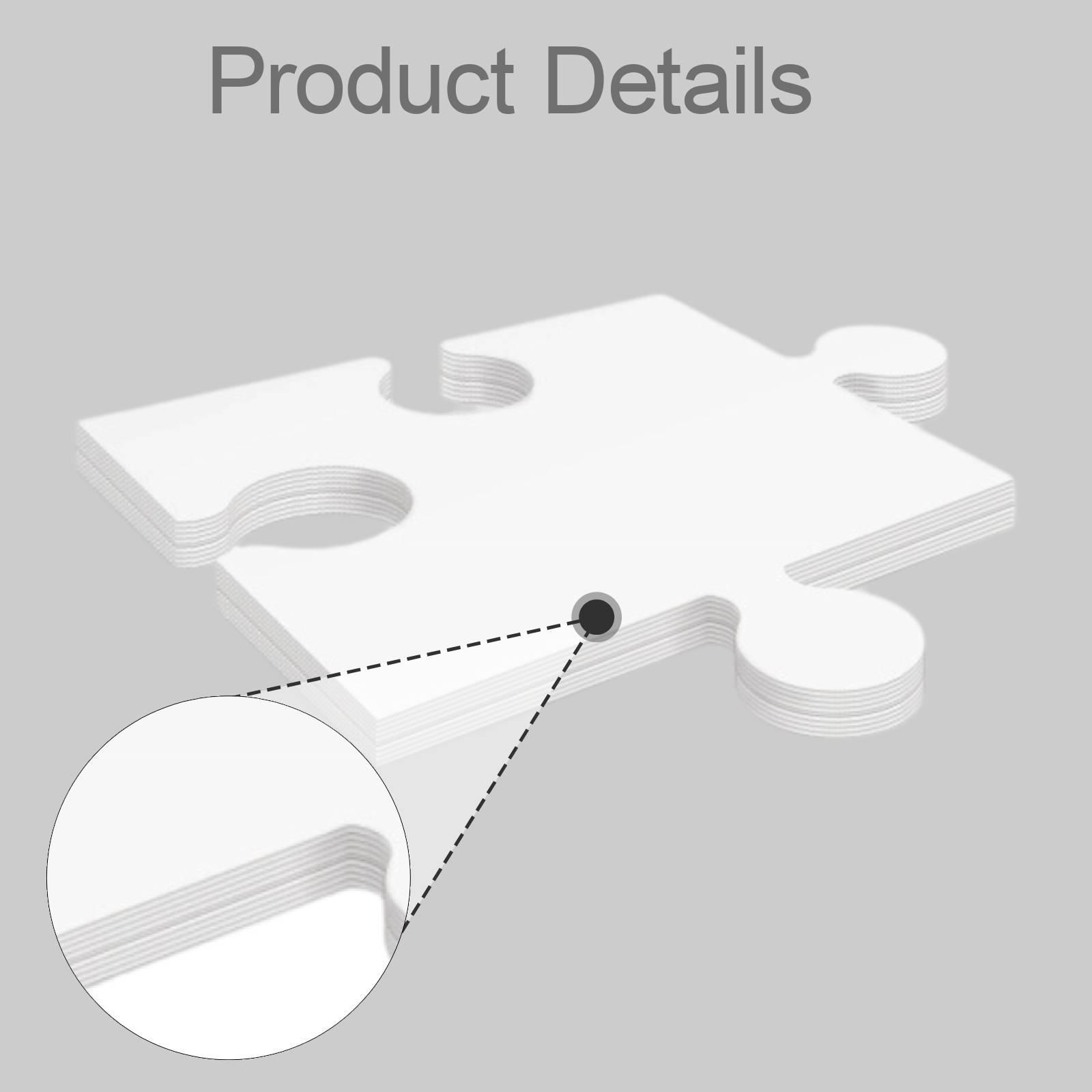 24x White Cardboard Blank Jigs - Puzzle Blank White review and price